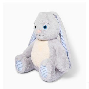 Amazon Gray and Blue Plush Bunny